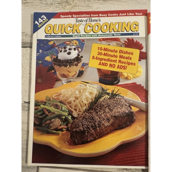 Taste Of Home's Quick Cooking 5 Issue Lot Vintage Cooking Magazines - Picture 3 of 14